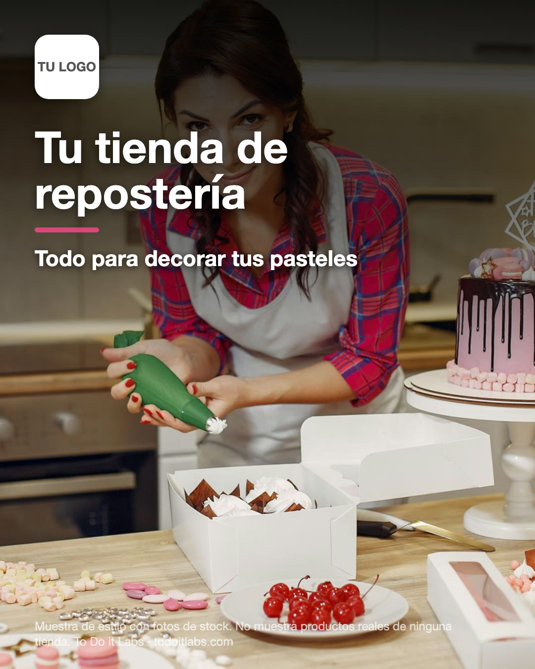 Muestra de publicación: Tu tienda de repostería